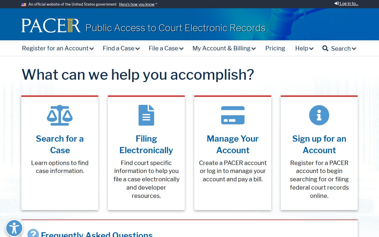 Ouachita County federal court case lookup through PACER