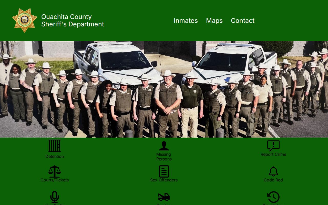 Ouachita County criminal records sheriff department homepage