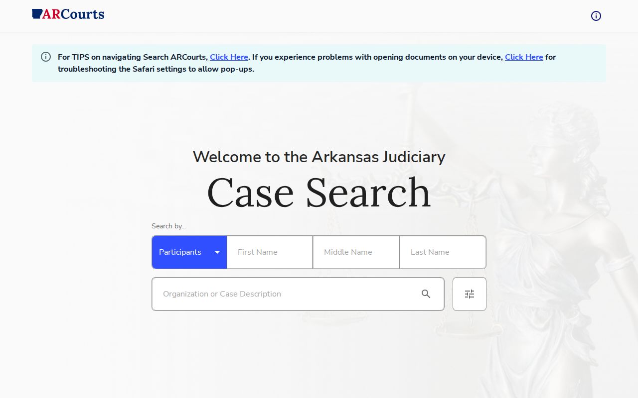 Ouachita County criminal history Search ARCourts public case search